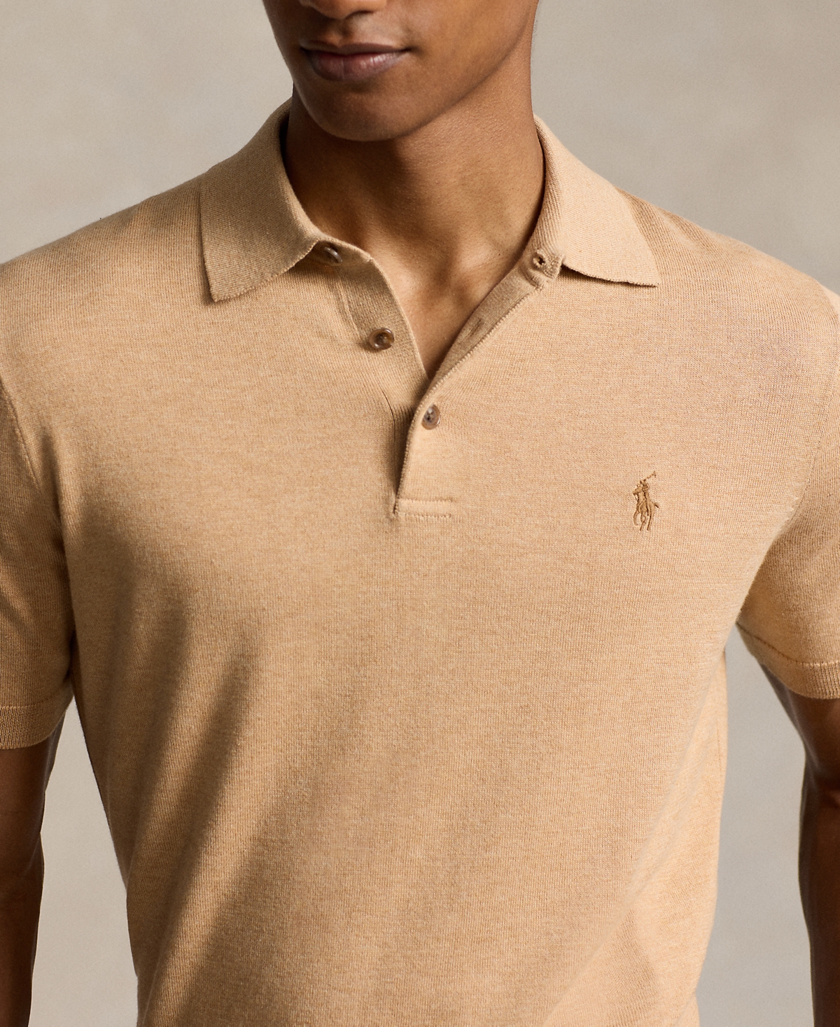 Polo Ralph Lauren Men's Cotton Polo-Collar Sweater
