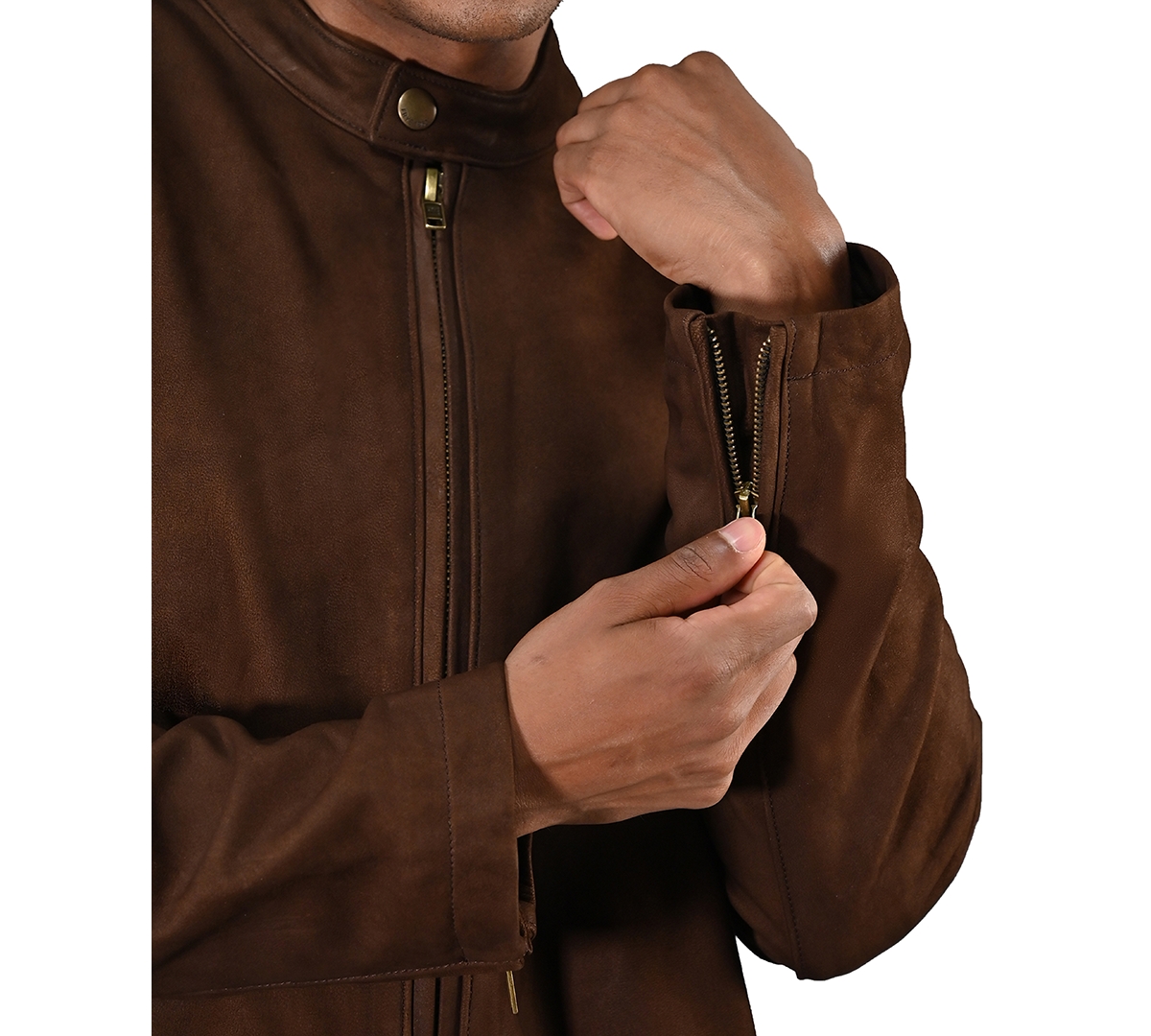 Frye Men's Cafe Racer Leather Jacket