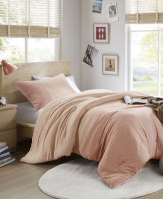 Miro Soft Washed Color Block 2-Pc. Comforter Set, Twin/Twin XL