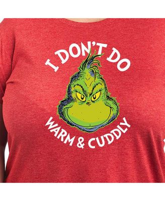 Plus Size Grinch Warm Cuddly Graphic T-shirt
