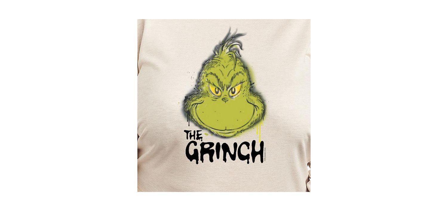 Plus Size Grinch Face Graphic Pullover T-shirt
