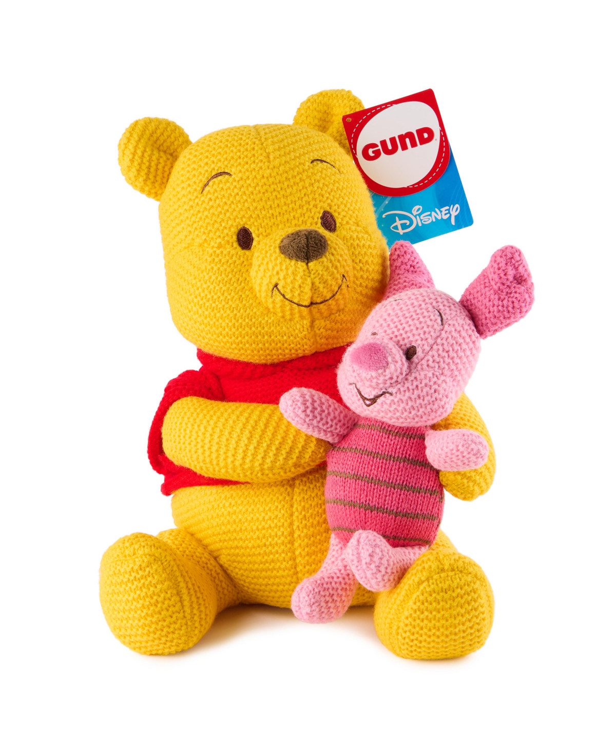 Shop Gund Plush Knit Pooh Piglet Plush, 10 Inches In Multi Color