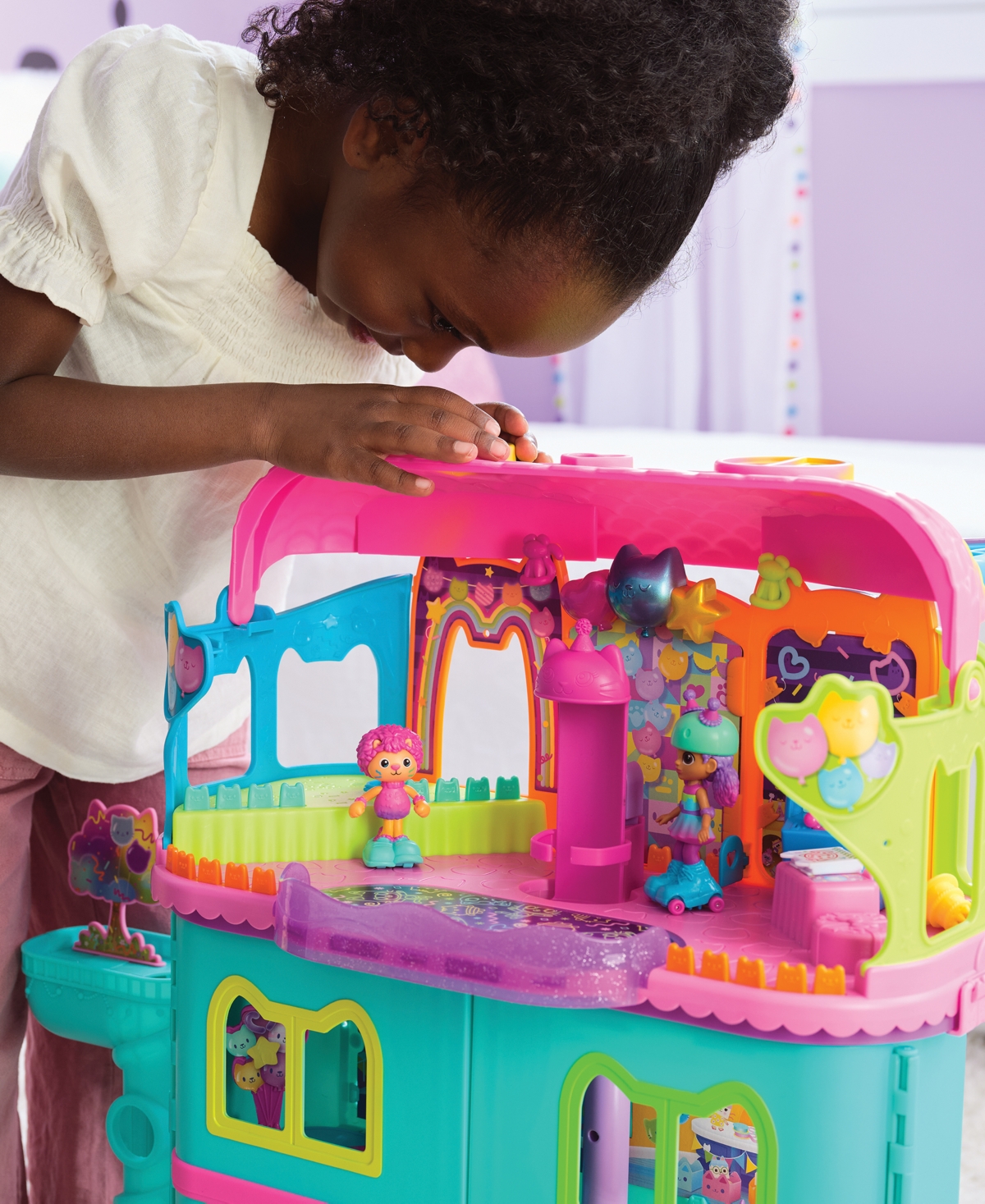 Shop Gabby's Dollhouse Party Room Playset With Exclusive Toy Figures In Multi Color