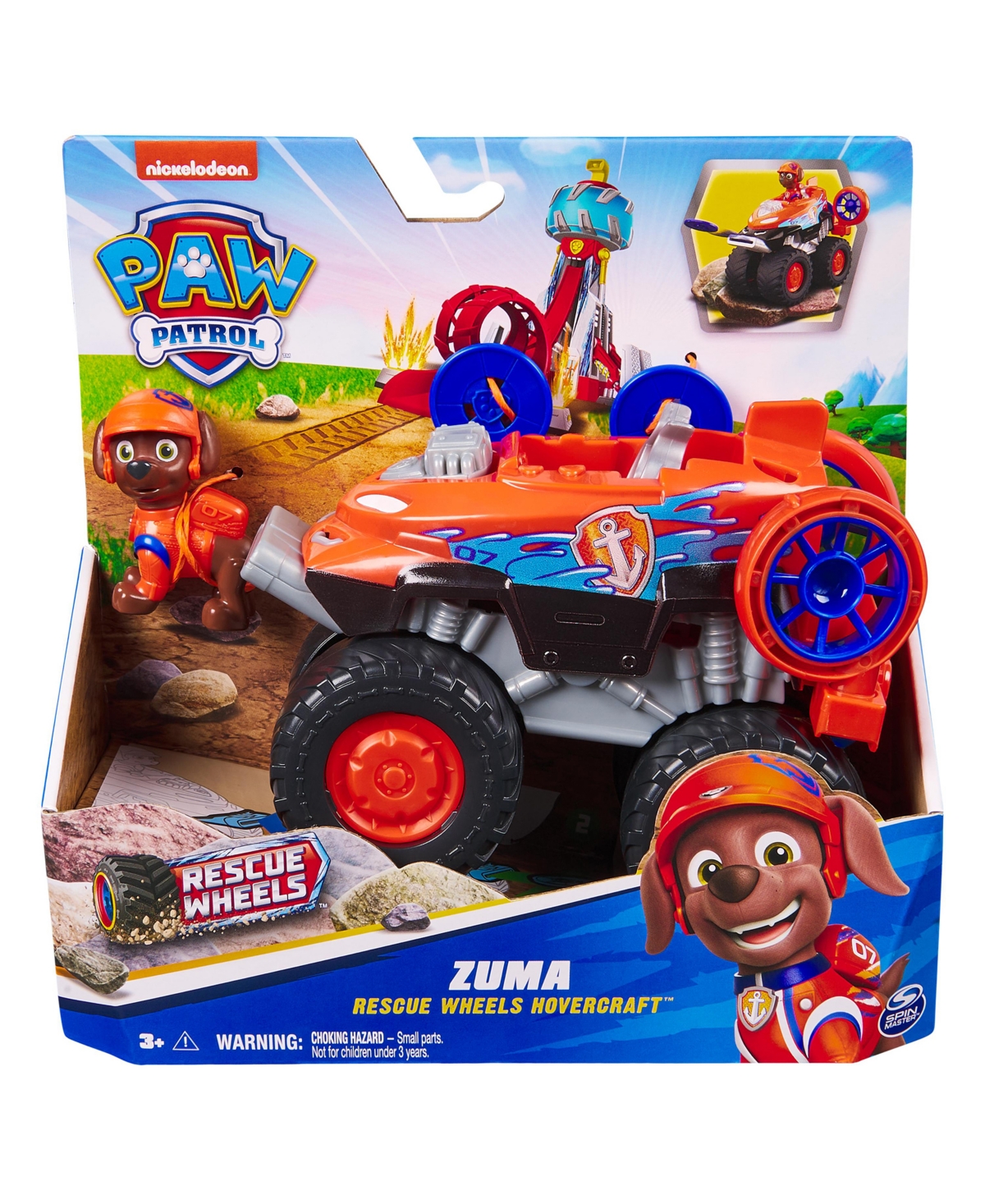 Paw Patrol Rescue Wheels Zuma's Hovercraft Toy Truck In Multi Color
