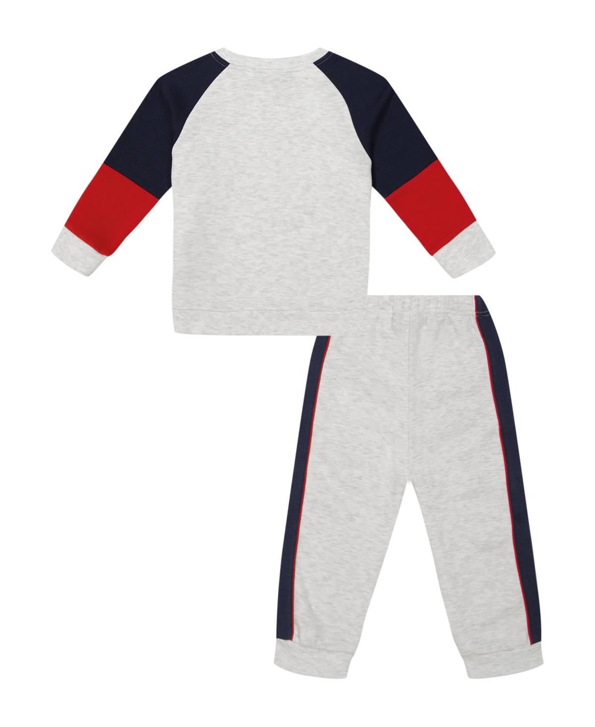 Tommy Hilfiger Baby Boy Heather Colorblock Fleece Sweatsuit