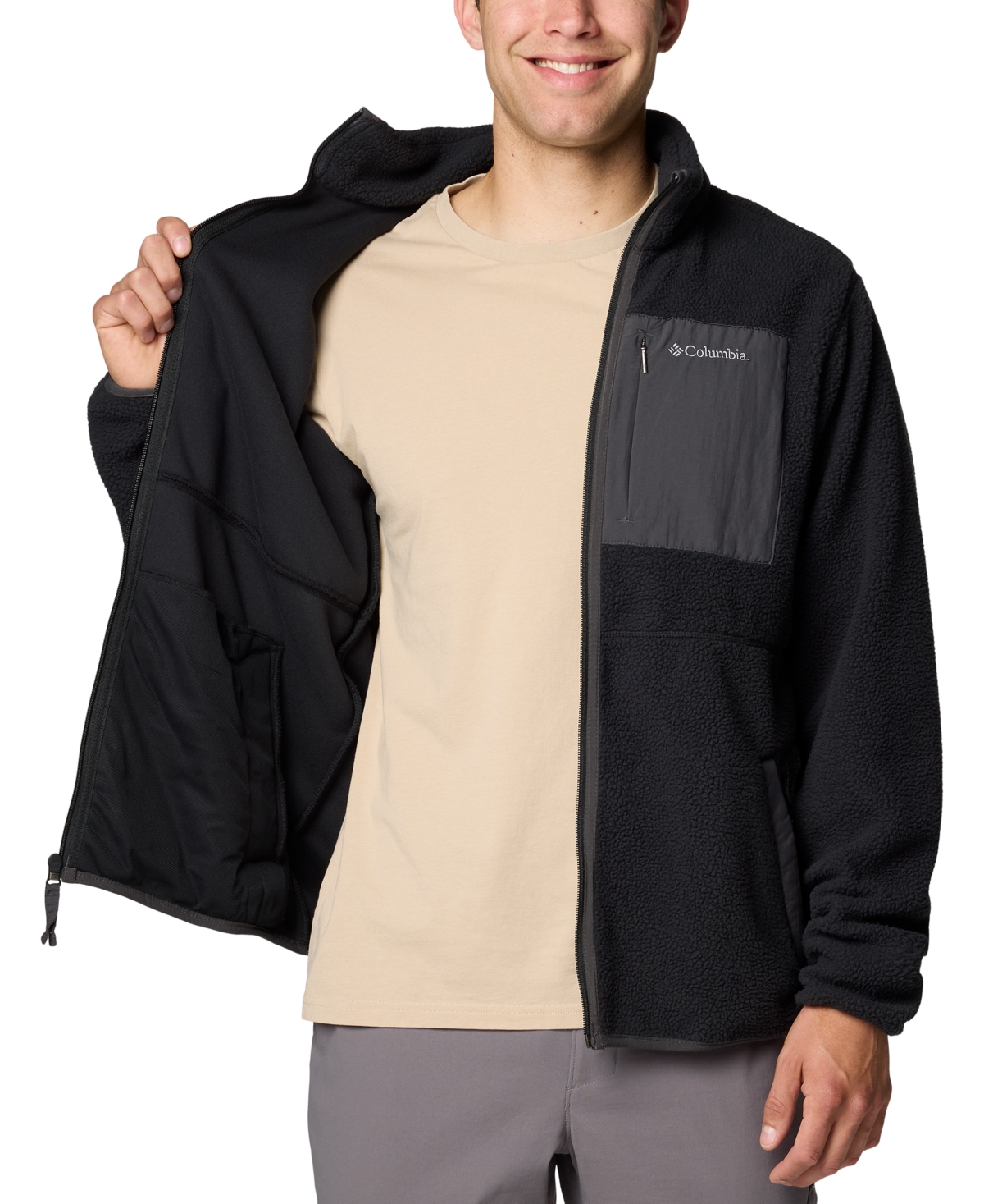 Columbia Men's Kenton Park Full-Zip Fleece Jacket - Shark