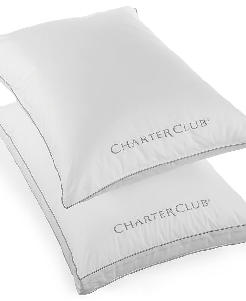 Charter Club Custom Comfort Down Alternative Pillows Smartfill
