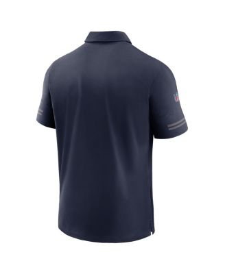 Men's College Navy Seattle Seahawks Logo Sideline Elite Performance Polo