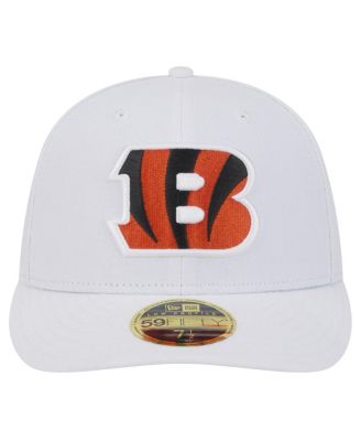 Men's White Cincinnati Bengals Omaha Low Profile 59FIFTY Fitted Hat