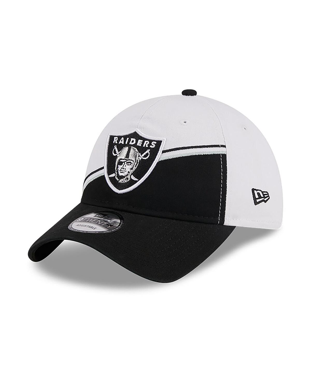 New Era Big Boys and GirlsBlack Las Vegas Raiders 2023 Sideline 9TWENTY Adjustable Hat - White, Black