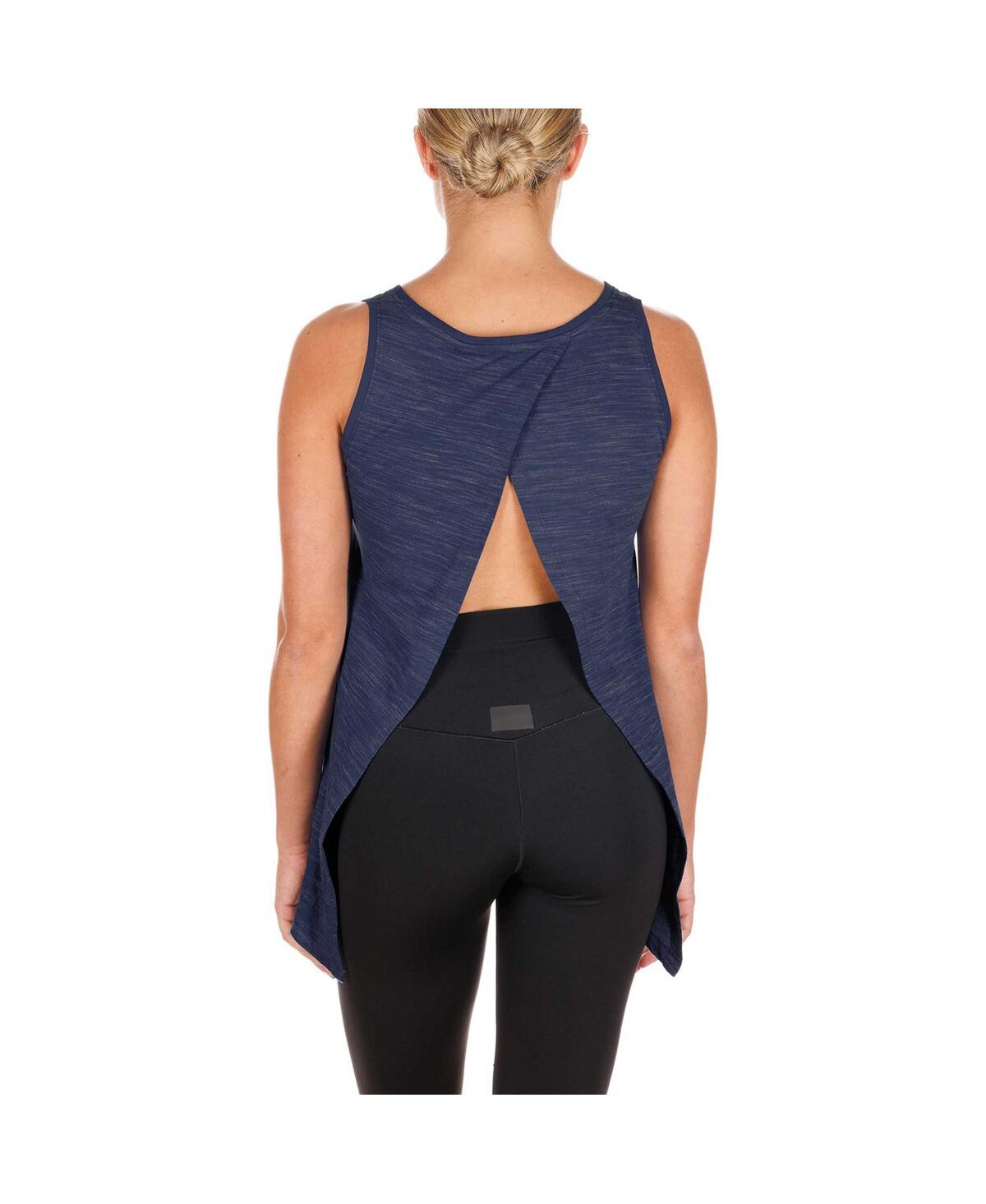 NEW ERA WOMEN'S NAVY DALLAS COWBOYS SPACE-DYE ACTIVE TANK TOP 