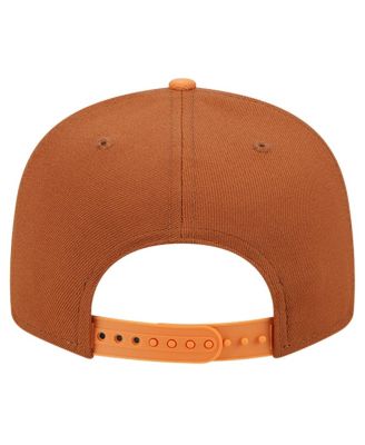 Men's Brown/Orange Miami Heat 2-Tone Color Pack 9FIFTY Snapback Hat