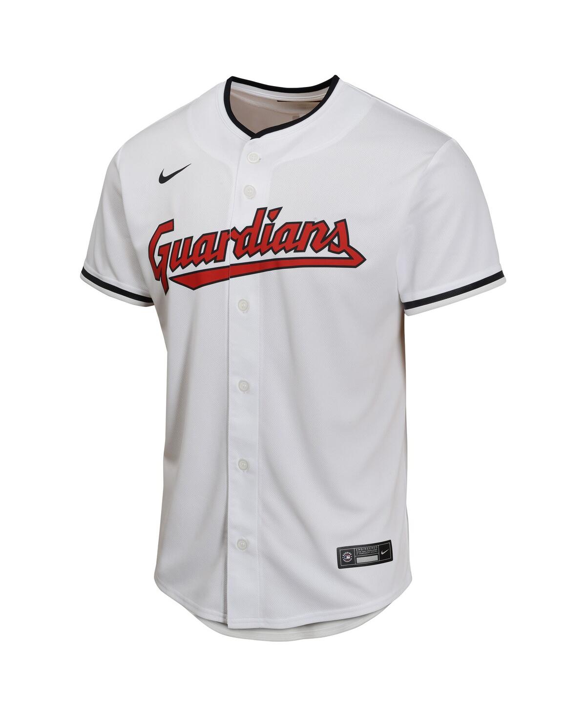 Nike Big Boys and Girls Shane BieberCleveland Guardians Home Game Player Jersey - White