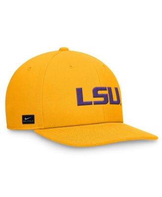 Men's Gold LSU Tigers On-Field Pro Bill Snapback Hat