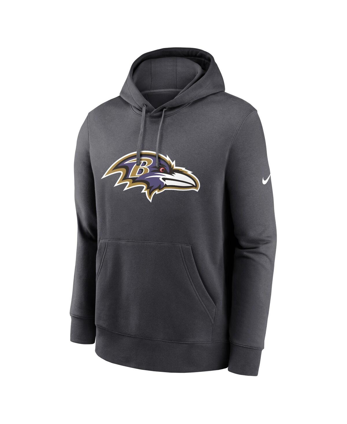 Nike Men'sBaltimore Ravens Club Logo Pullover Hoodie - Anthracite