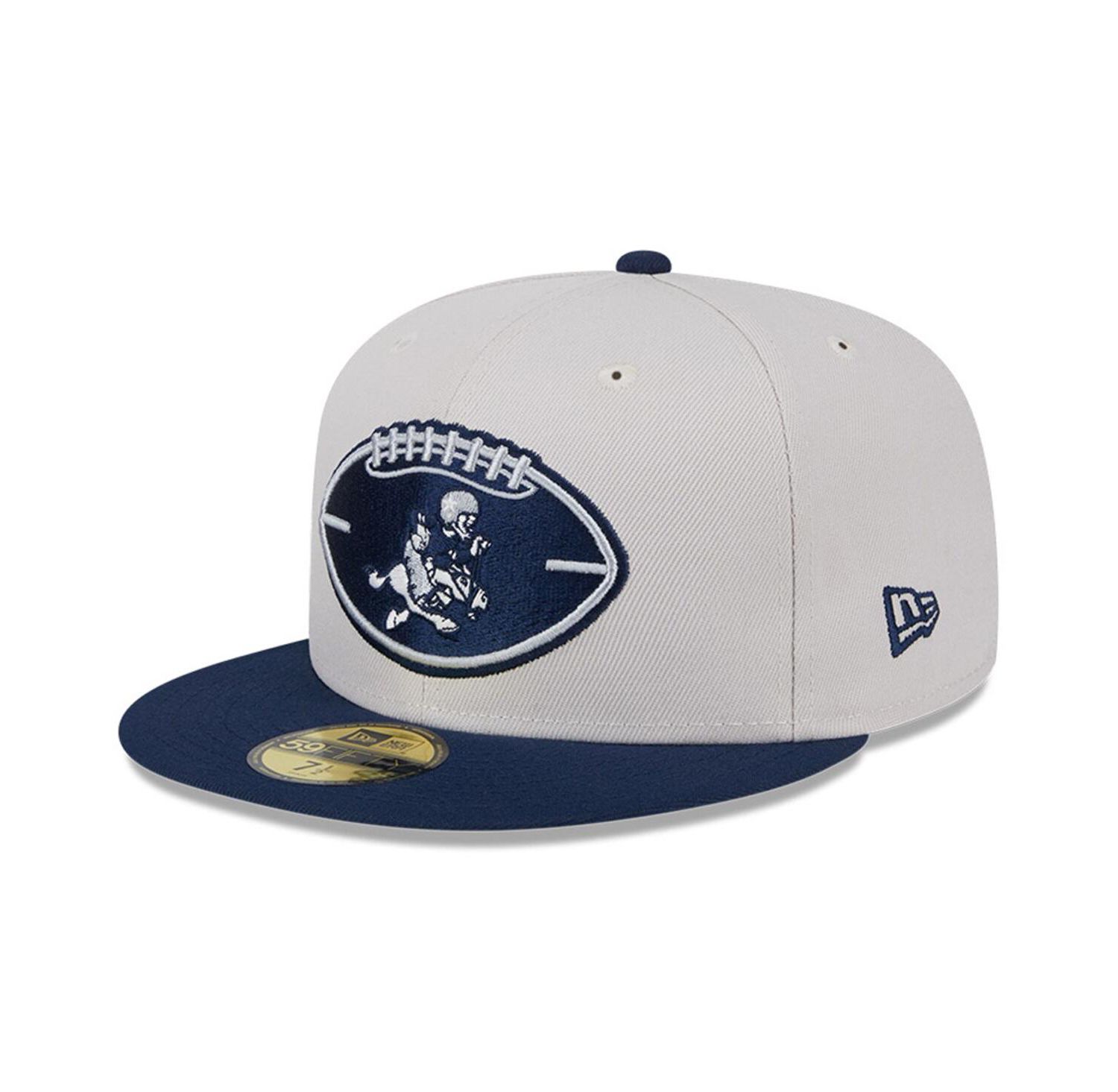 Men's Stone/Navy Dallas Cowboys 2024 Sideline Historic 59FIFTY Fitted Hat