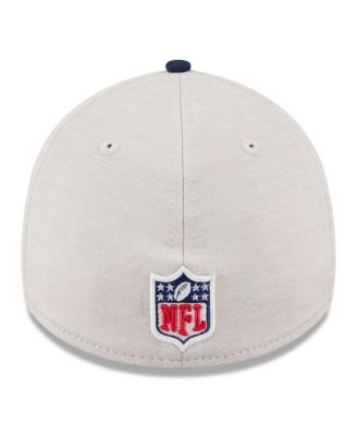 Men's Stone/Navy Dallas Cowboys 2024 Sideline Historic 39THIRTY Flex Hat