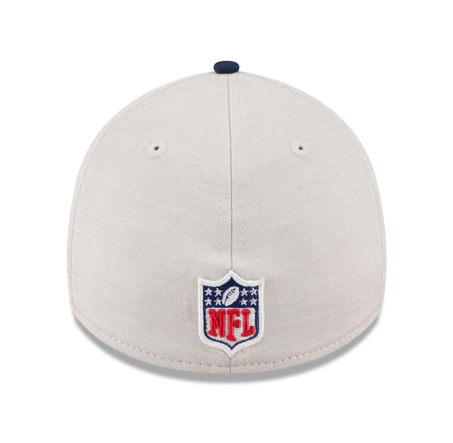 Men's Stone/Navy Dallas Cowboys 2024 Sideline Historic 39THIRTY Flex Hat