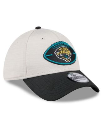 Men's Stone/Teal Jacksonville Jaguars 2024 Sideline Historic 39THIRTY Flex Hat