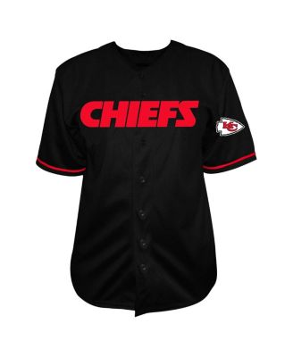 Men's Patrick Mahomes Black Kansas City Chiefs Big Tall Baseball Button-Up Shirt