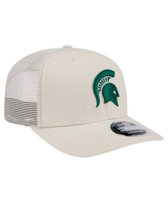Men's Natural Michigan State Spartans Canvas 9SEVENTY Stretch-Snap Hat