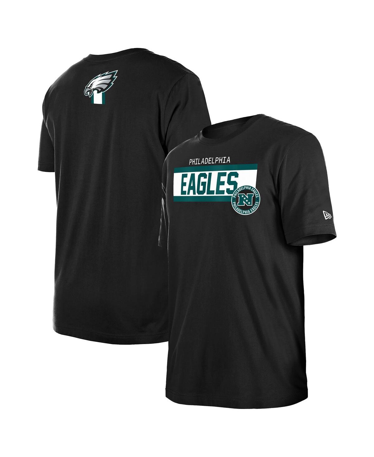 New Era Men's Black Philadelphia Eagles 3rd Down Domestic T-shirt