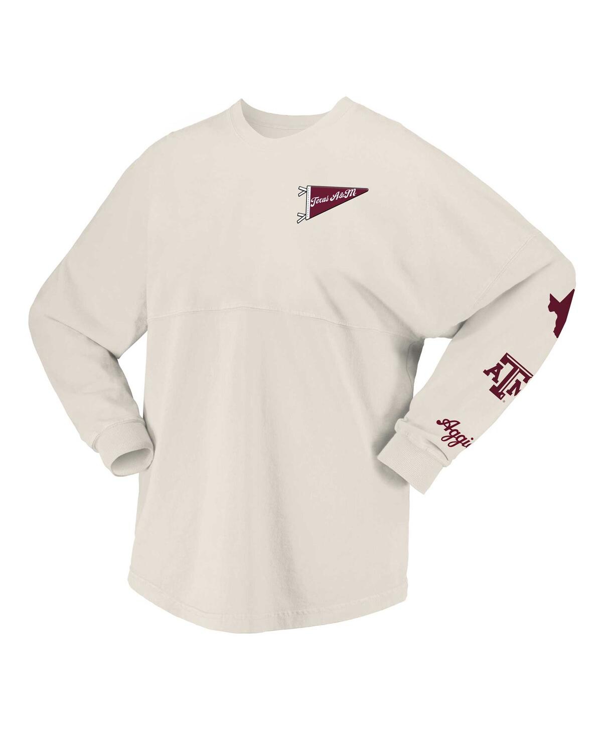 Spirit Jersey Women's Natural Texas A M Aggies Local Long Sleeve T-shirt In Natural
