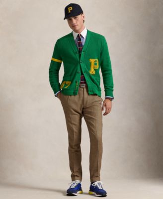 【送料&関税込】Polo Ralph Lauren Cotton Letterman Cardigan Cotton V-Neck Cardigan | Ralph Lauren