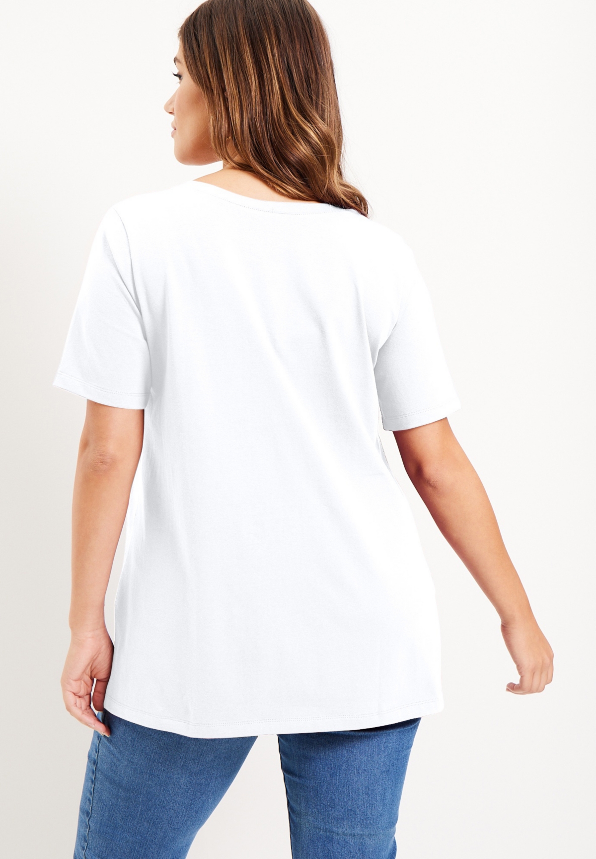 June + Vie Women's June + Vie Short-Sleeve V-Neck One + Only Tunic