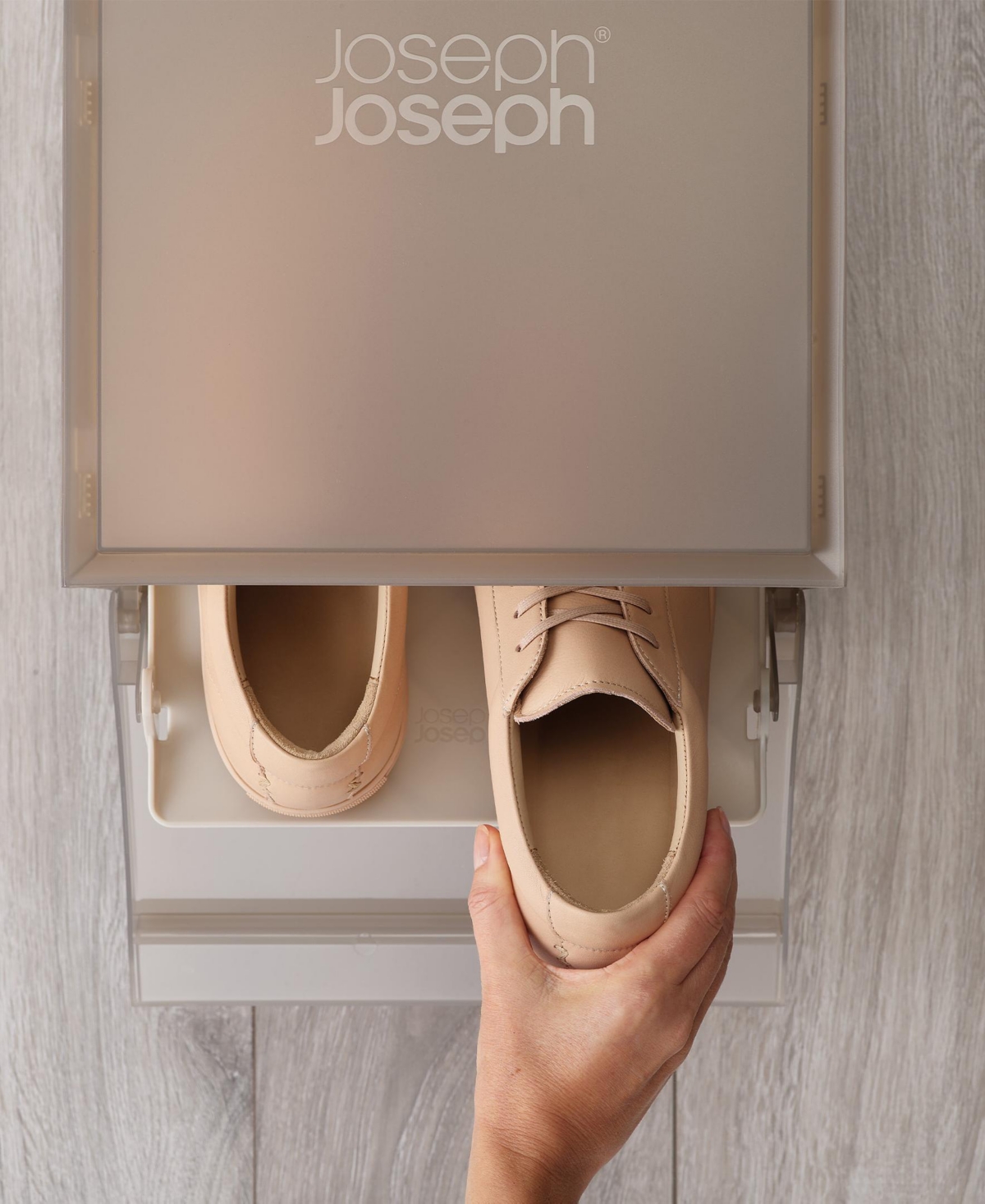 Joseph Joseph Set Of 6 Shoecase Premium Shoe Storage Boxes In Grey