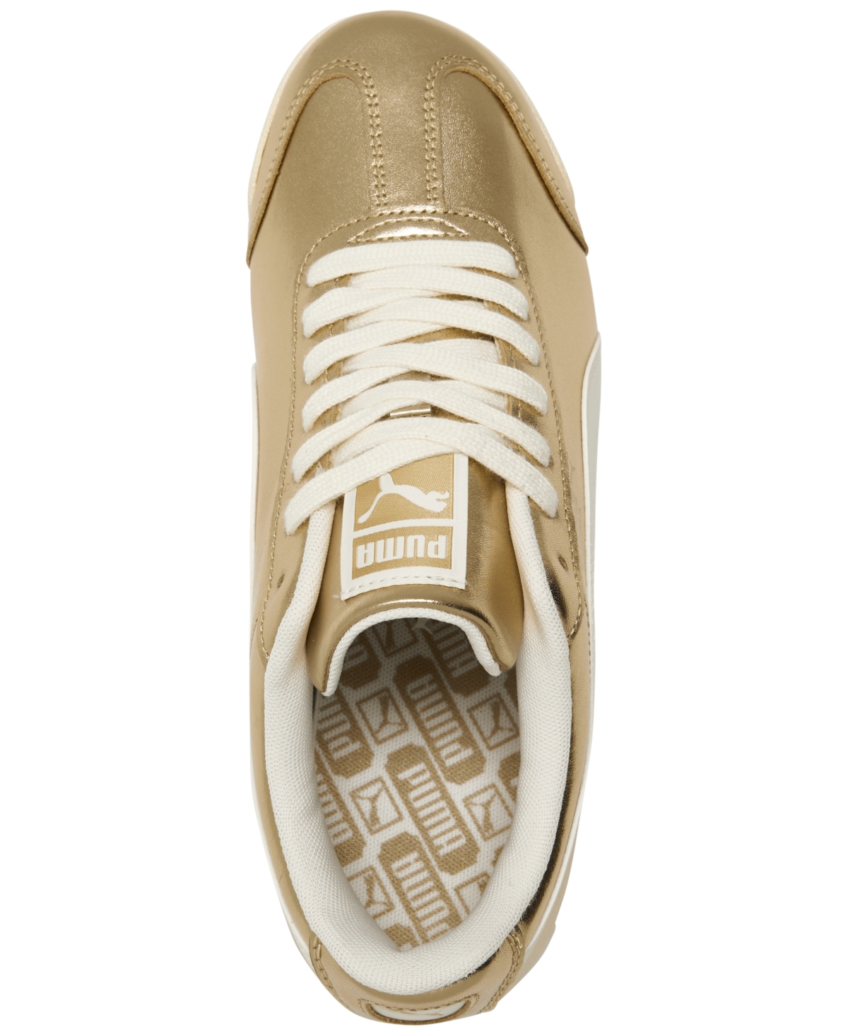 Puma Women's Roma Chrome Paris Casual Sneakers From Finish Line In  Gold,white