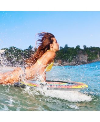 33/37/41 Inches Lightweight Body Board Boogie Board with EPS Core XPE Deck HDPE Bottom Multicolor3-L