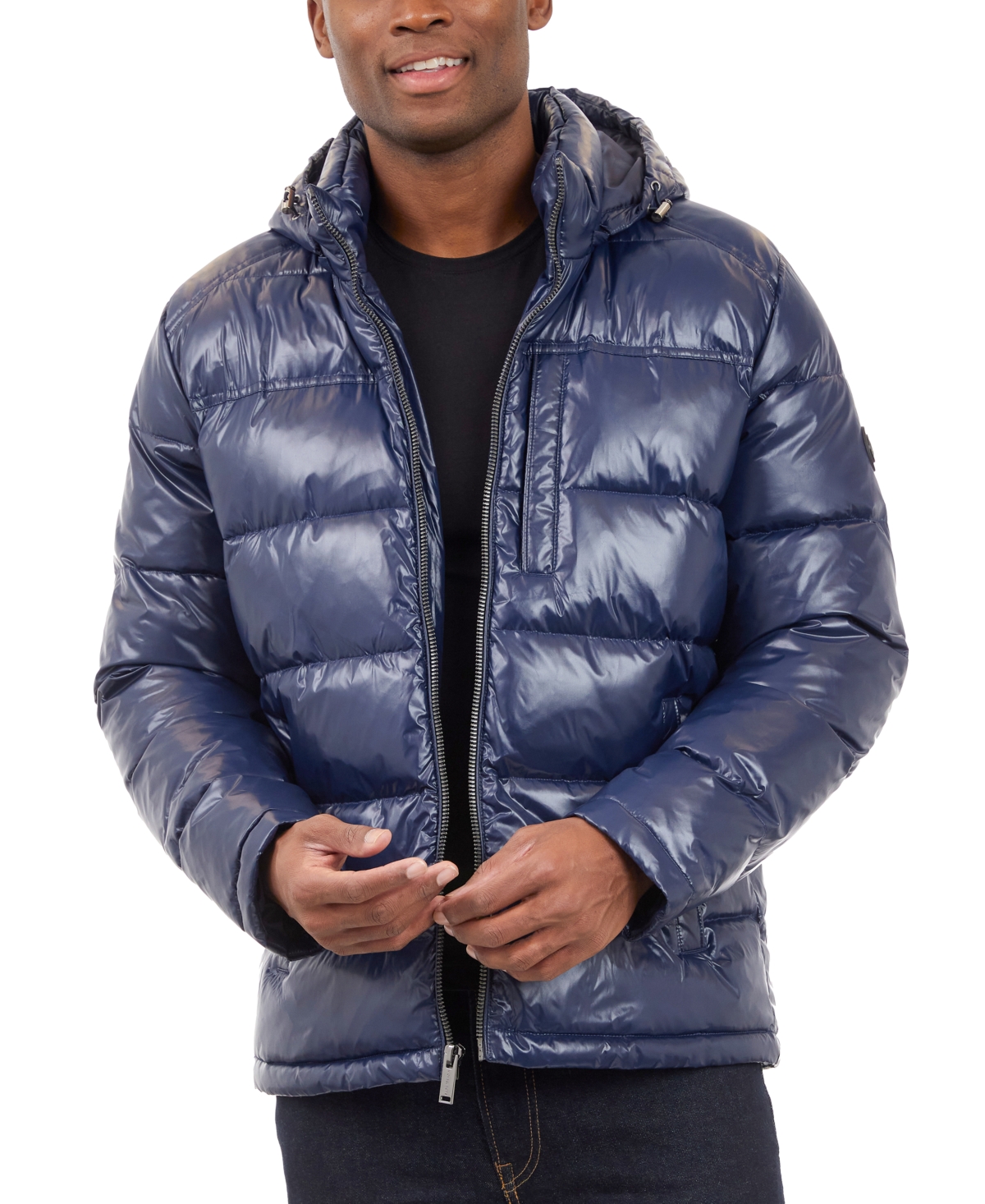 Michael Kors Men's Shine Puffer Jacket In Midnight Blue