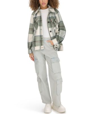 Women's Wool Blend Shirt Jacket