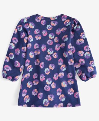 Toddler Girls Dreamy Floral-Print Knit Dress, Exclusively at Macy's