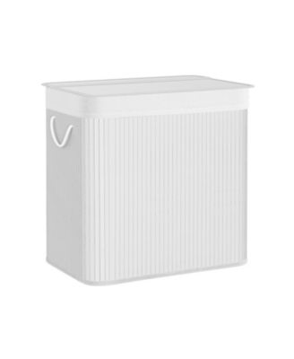 3-Section Laundry Hamper with Lid