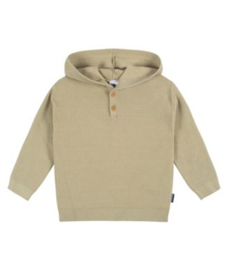 Toddler Boys Hooded Sweater Top and Pant Knit Set