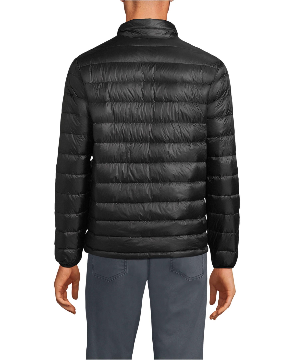 Lands end men's packable down jacket clearance