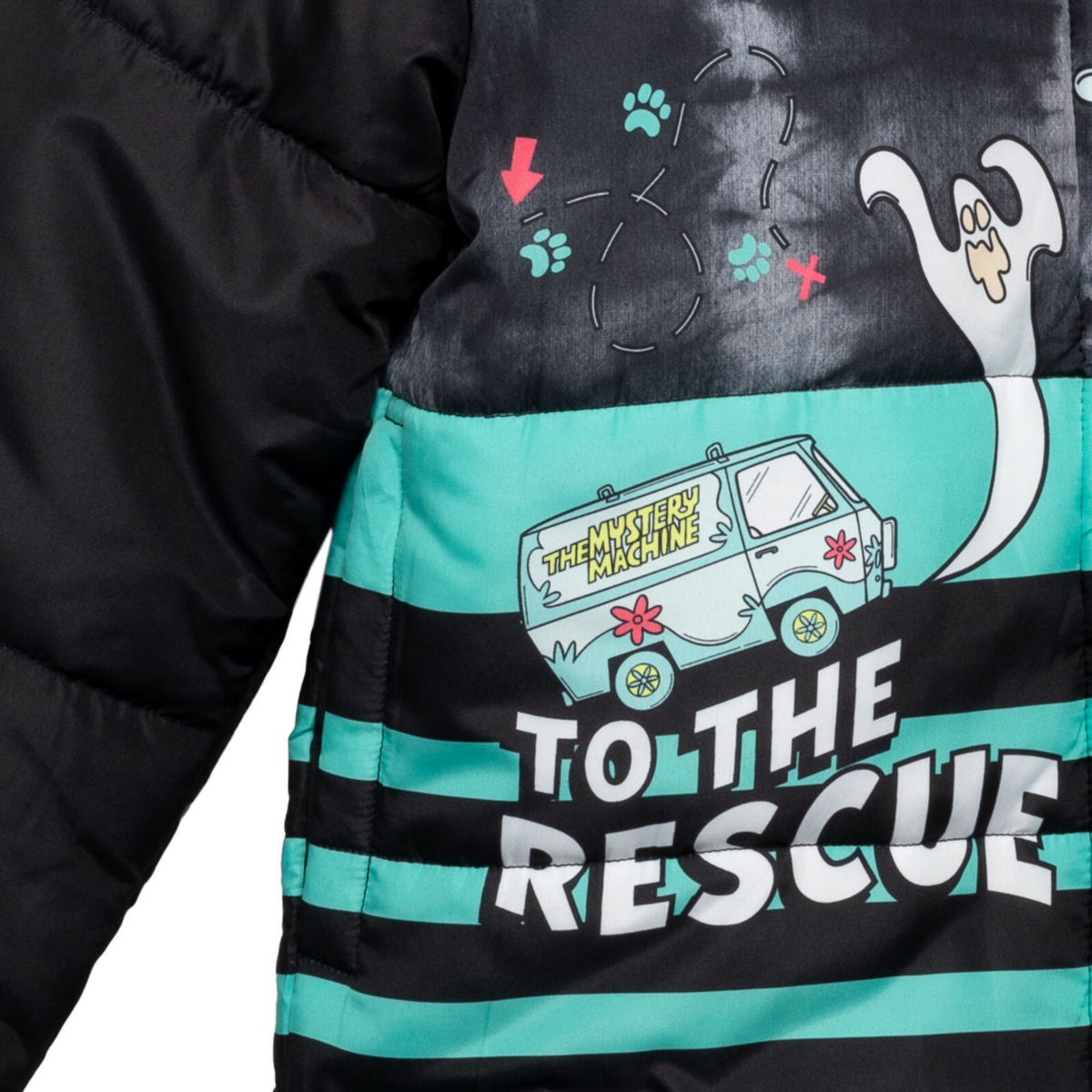 Scooby Doo Boys Warner Bros. Zip Up Winter Coat Puffer Jacket