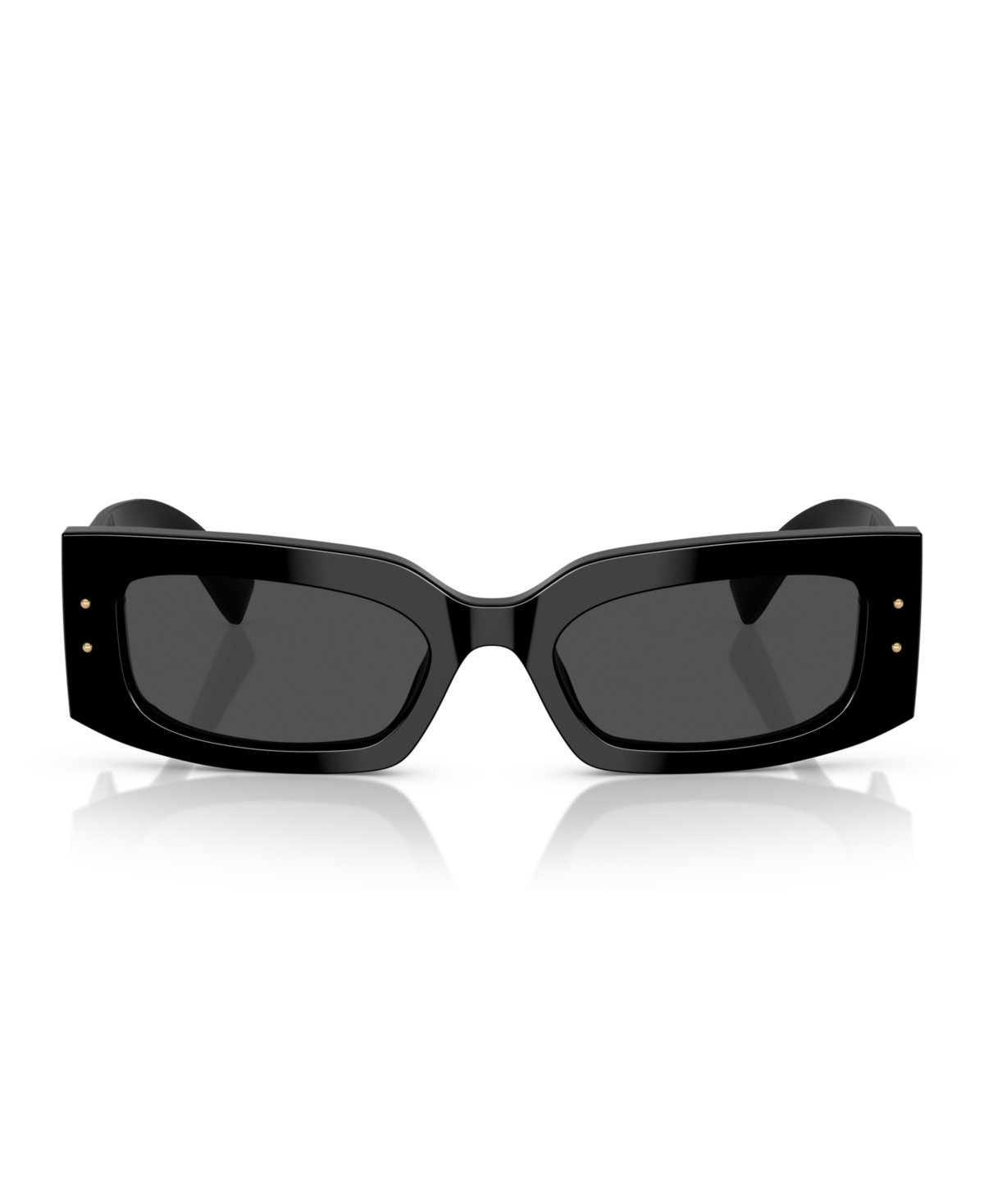 Dolce & Gabbana Acetate Rectangular Sunglasses In Black