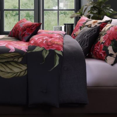 Flower Garland Bedding 100% Cotton 5 Piece Queen Size Reversible Comforter Set