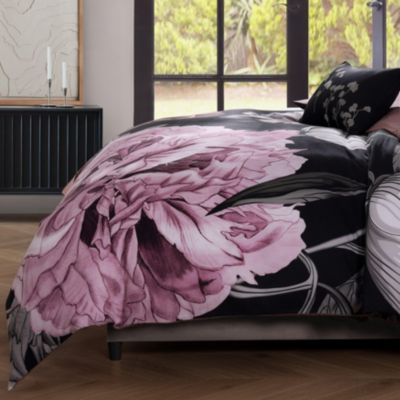 Midnight Meadow Bedding Cotton Reversible 5 Piece Comforter Set, King Size