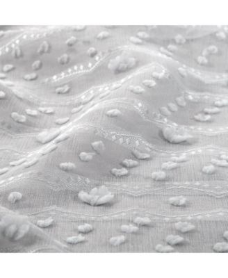 Cassandra 3D Clipped Light Filtering Window Panel Set, 76" W x 84" L