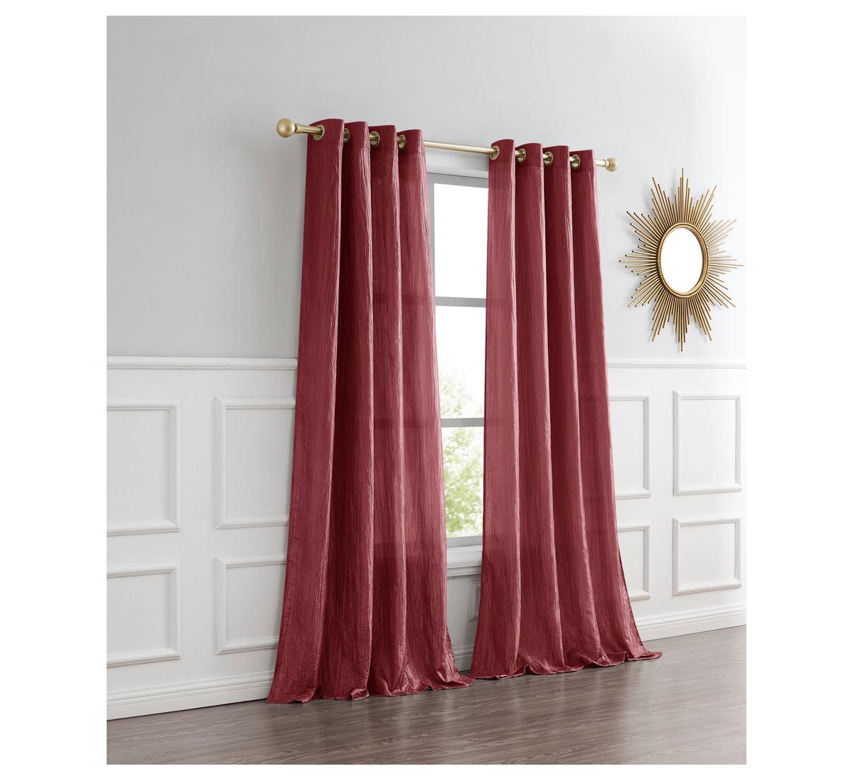 Verona Light Filtering Window Panel 54" W x 84" L - Gold