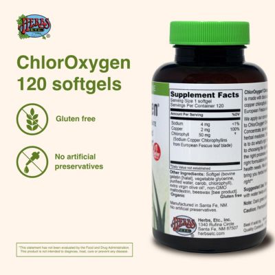 Herbs ETC. Chloroxygen Softgels, 120 CT