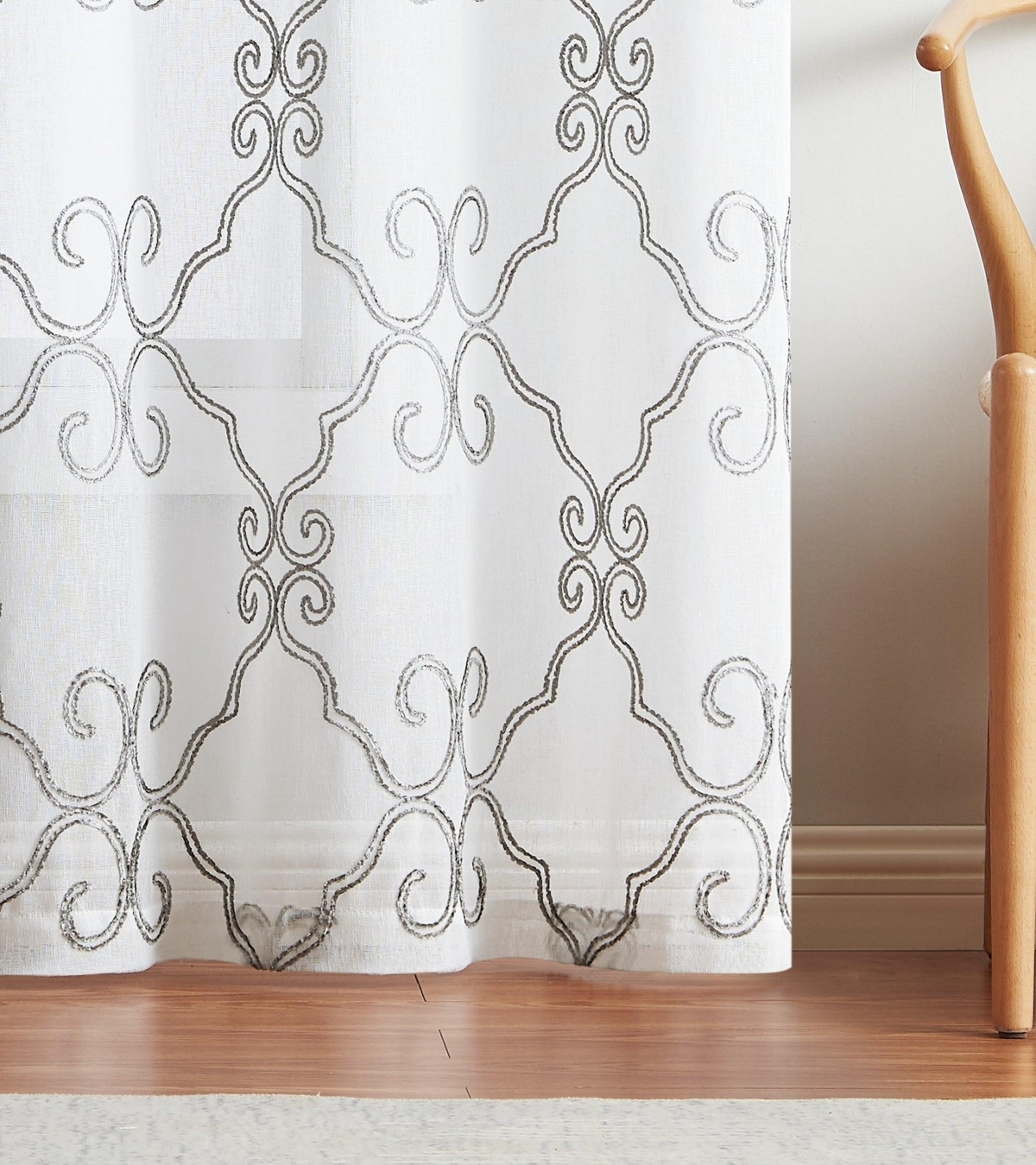 Dainty Home Lea Linen Look 76" W x 96" L Grommet Window Panel Set