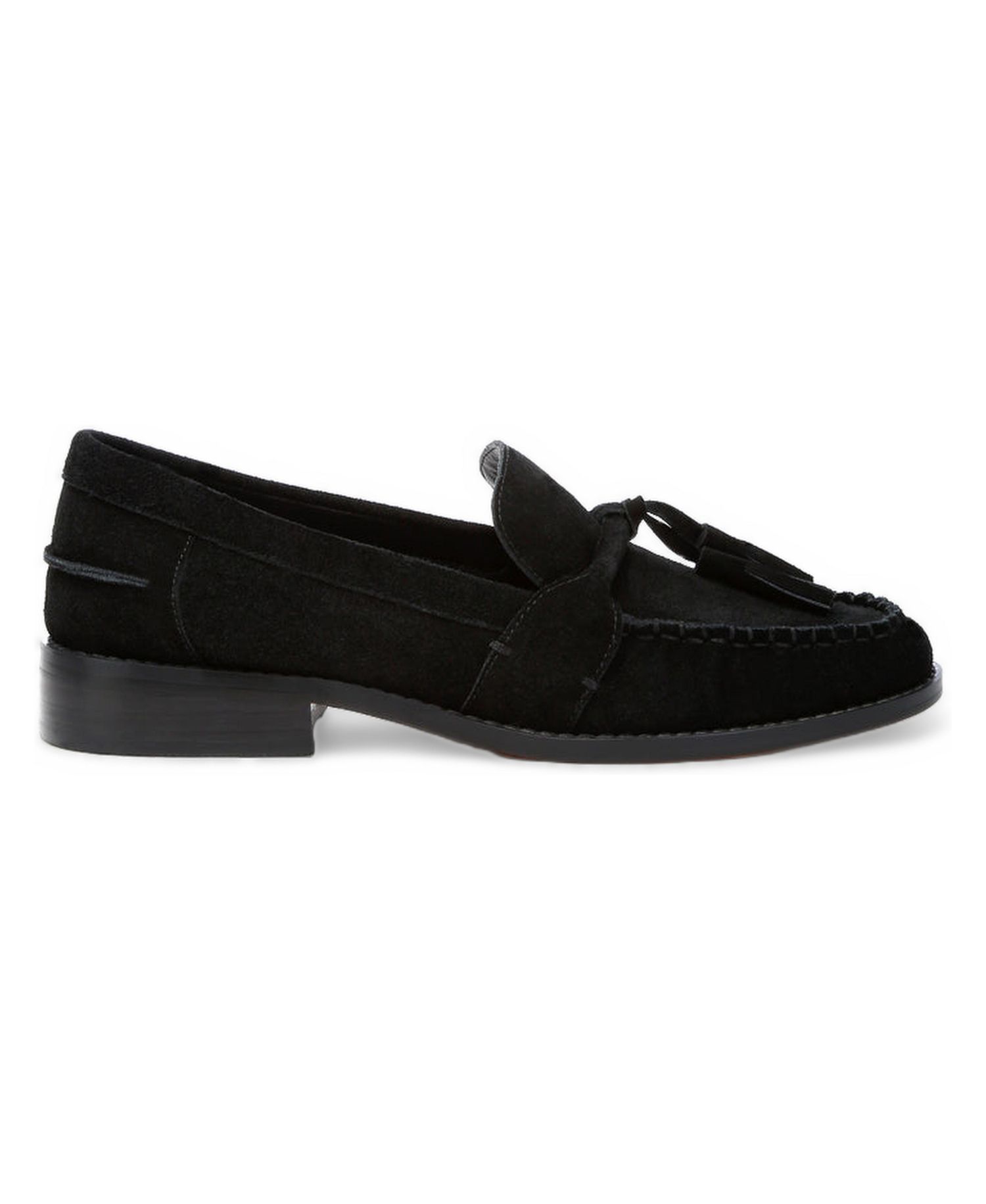 Rag and Co Womens Rhone Tassels Detail Suede Loafers