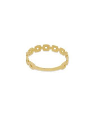 Square Link Ring 14K Gold