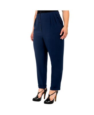 Women's Hollywood Waist Cropped Carrot Pants