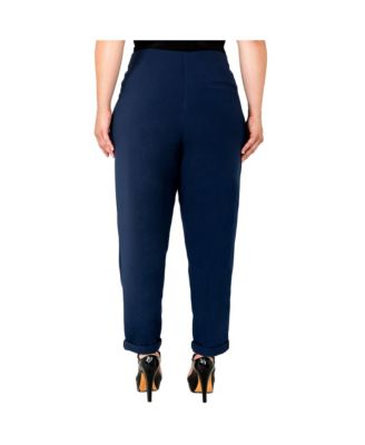 Women's Hollywood Waist Cropped Carrot Pants